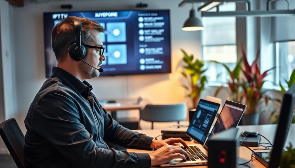 Support client assistance technique IPTV Belgique